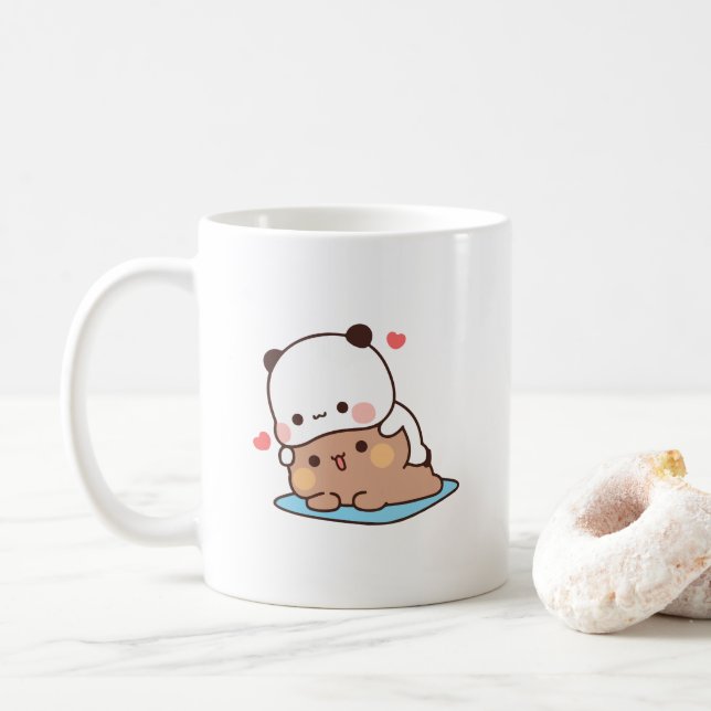 Taza De Café Amor de pareja de osos de los Panda, bubu y dudu