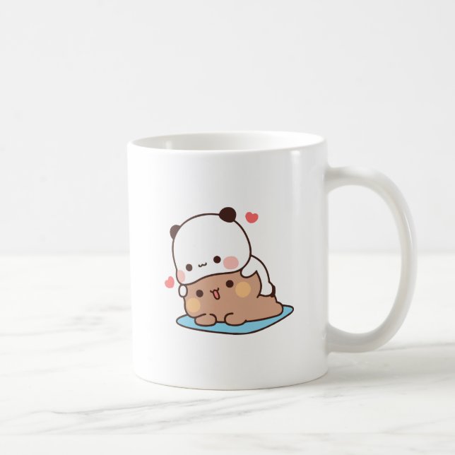 Taza De Café Amor de pareja de osos de los Panda, bubu y dudu (Derecha)