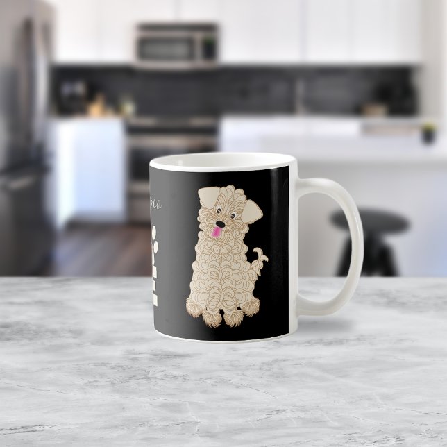 Taza De Café Amor de perro maltipoo (Subido por el creador)