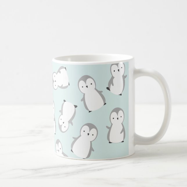 Taza De Café Amor de pingüinos (Derecha)