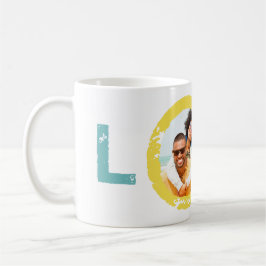 Taza De Café Amor de plantilla de foto única