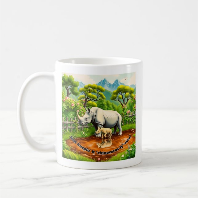 Taza De Café Amor de Rinoceronte (Izquierda)