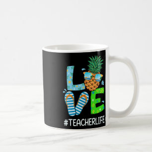 Taza De Café Amor de verano divertido en la playa, maestro, Nav