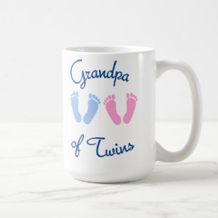 Taza De Café Amor del abuelo I mis huellas gemelas