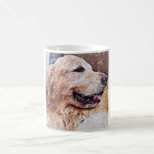 Taza De Café Amor del golden retriever