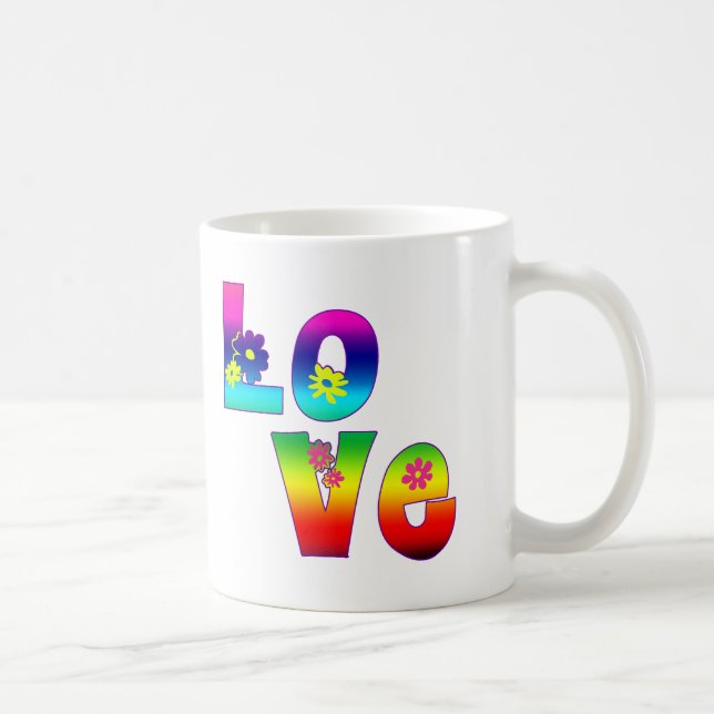 Taza De Café AMOR del Hippie (Derecha)