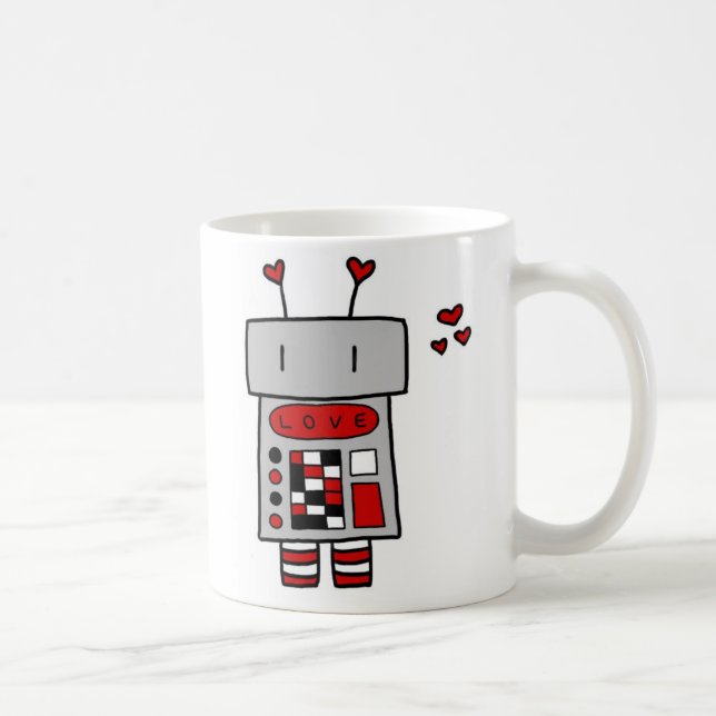 Taza De Café Amor del robot (Derecha)