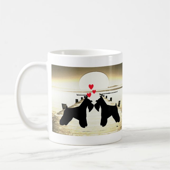 Taza De Café Amor del Schnauzer (Izquierda)
