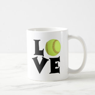 Taza De Café Amor del softball