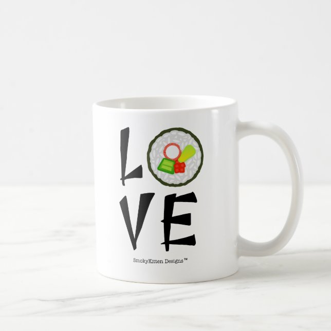 Taza De Café Amor del sushi (Derecha)