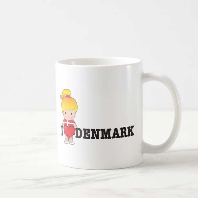 Taza De Café Amor Dinamarca (Derecha)
