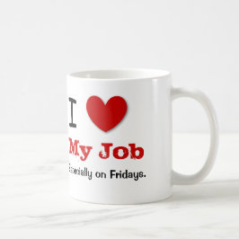 Taza De Café Amor divertido del humor I de la oficina MI