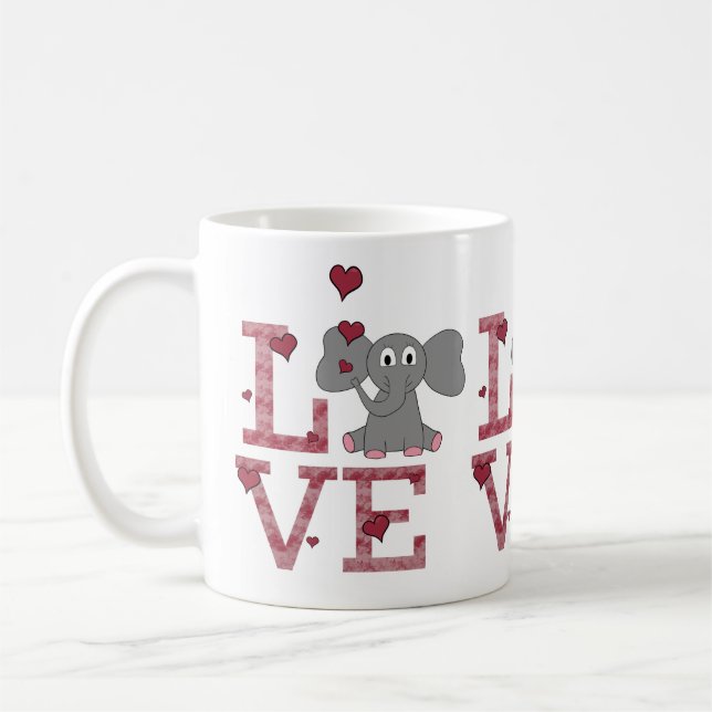 Taza De Café Amor elefante (Izquierda)