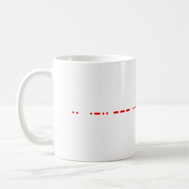 Taza De Café Amor en puntos y guiones 'Te amo' (Izquierda)