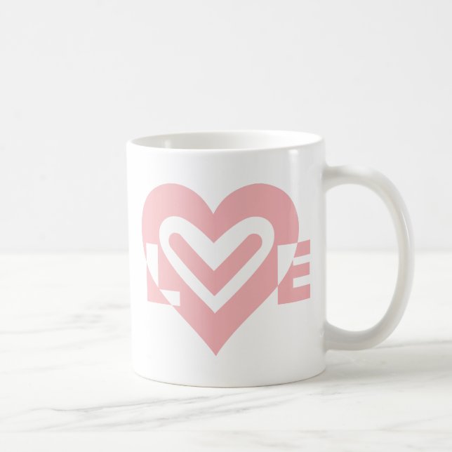 Taza De Café Amor en rosa (Derecha)