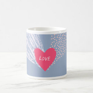 Taza De Café Amor En Un Corazón