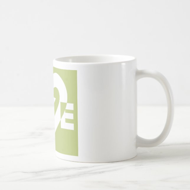 Taza De Café Amor en verde sabio (Derecha)
