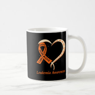 Taza De Café Amor Esperanza Apoyo Leucemia Naranja de Concienci