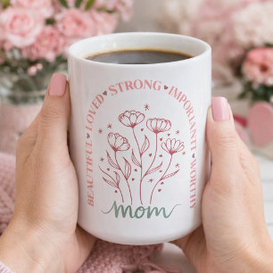 Taza De Café Amor Floreciendo para Mamá