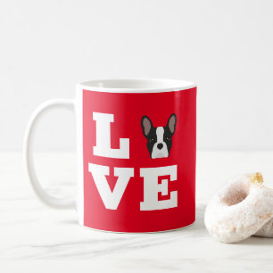 Taza De Café Amor francés Bulldog francés de corte