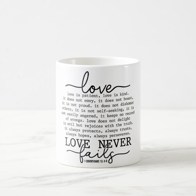 Taza De Café Amor inspirador es amable (Centro)