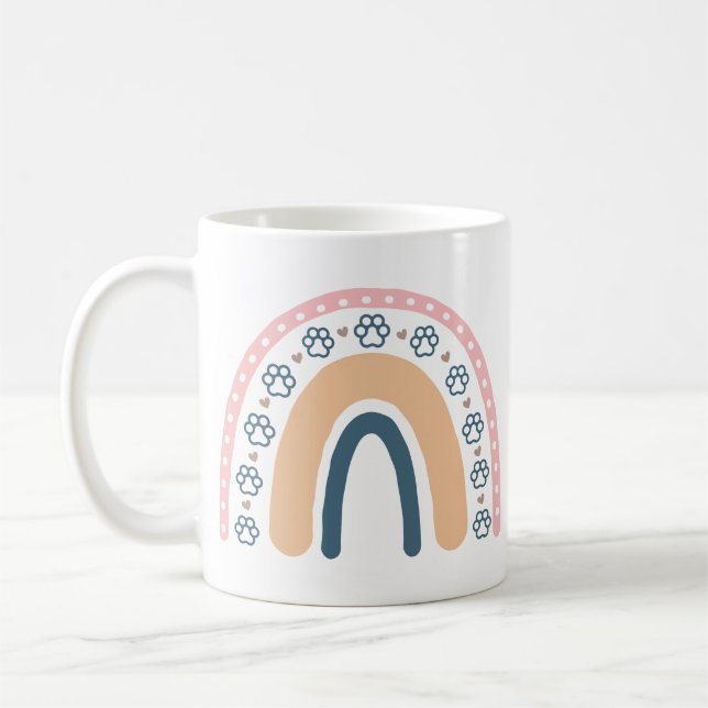 Taza De Café Amor interminable compartido entre humanos y canin (Izquierda)
