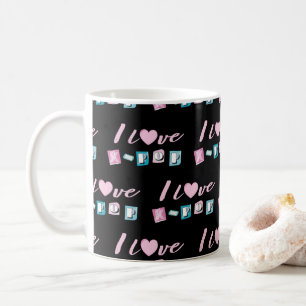 Taza De Café amor K-pop música coreana fanática black pink azul