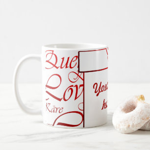 Taza De Café Amor, liebe, kara, cher, käre, querido, texto, ros