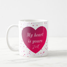 Taza De Café Amor lindo Keepsake Día de San Valentín moderno de