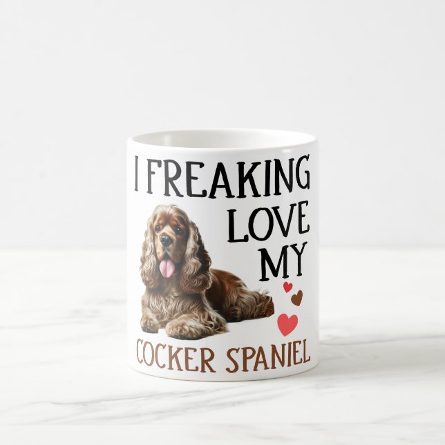 Taza De Café Amor lindo mi perro Cocker Spaniel (Centro)