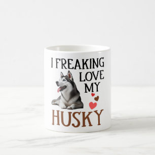 Taza De Café Amor lindo mi perro Husky