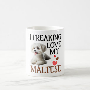 Taza De Café Amor lindo, mi perro maltés
