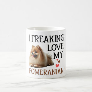 Taza De Café Amor lindo mi perro pomerano