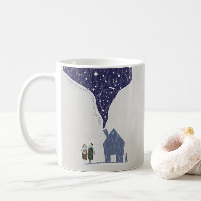 Taza De Café Amor Mágico de Invierno (Con donut)