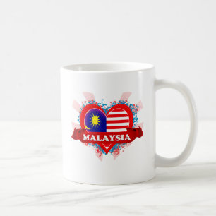 Taza De Café Amor Malasia del vintage I