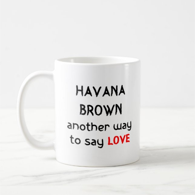 Taza De Café amor marrón havana (Izquierda)