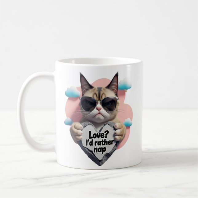Taza De Café ¿amor? ¿Me echaré una siesta. (Izquierda)