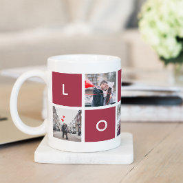 Taza De Café Amor moderno | Collage de fotos Mug