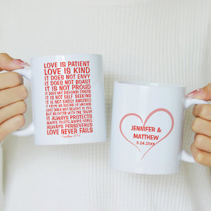 Taza De Café Amor Nunca Falla Personalizado