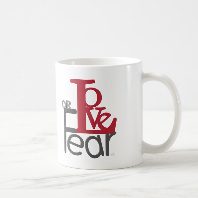 Taza De Café Amor o miedo (Derecha)
