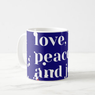 Taza De Café Amor, Paz, Alegría
