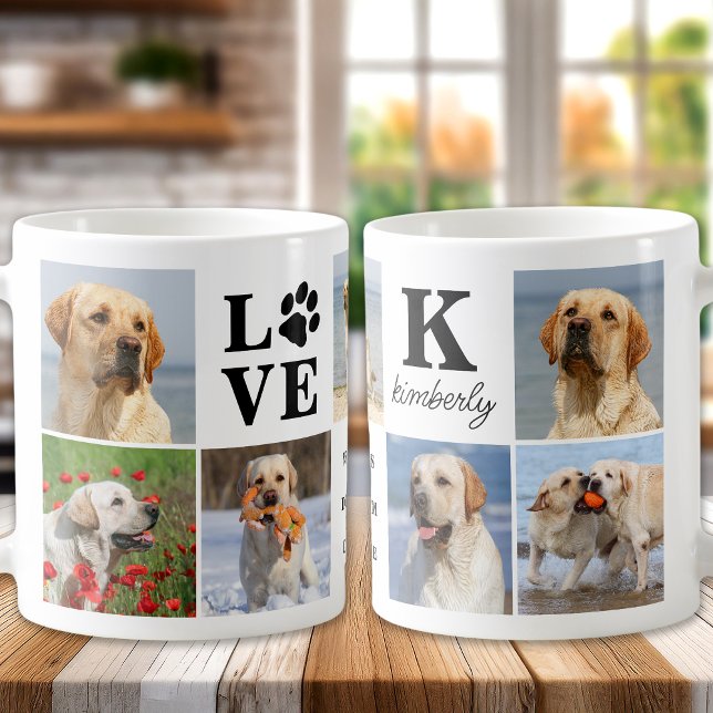 Taza De Café Amor personalizado del perro 7 Collage de fotos (Subido por el creador)