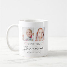 Taza De Café AMOR personalizado: GRANDMA manuscrito 2 fotos