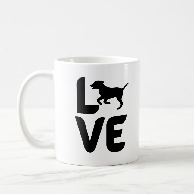 Taza De Café Amor por correr perros (Izquierda)