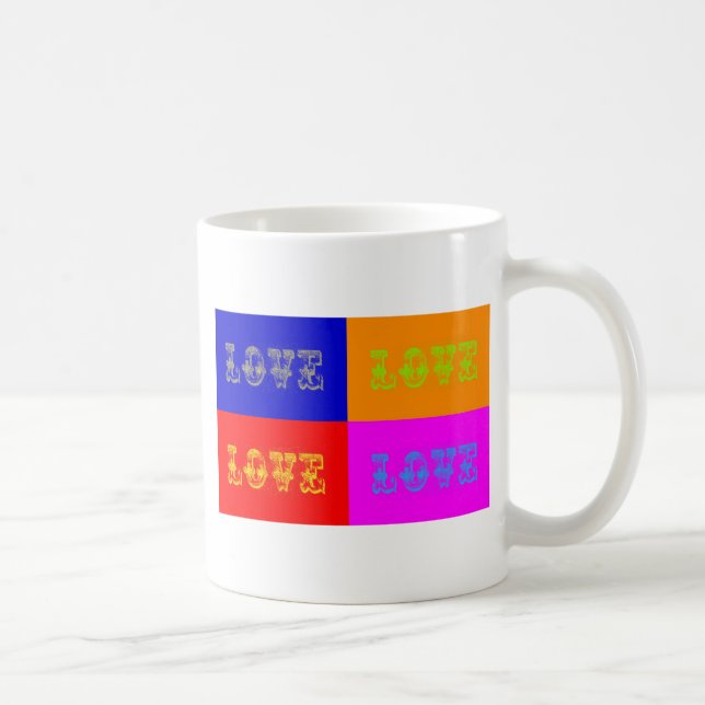 Taza De Café Amor por el arte pop (Derecha)