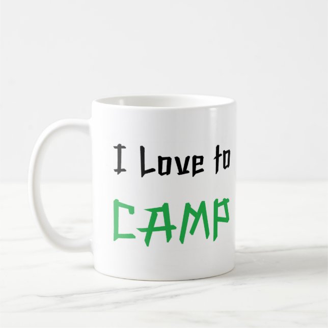 Taza De Café amor por el campamento (Izquierda)