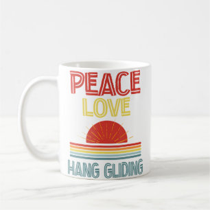 Taza De Café Amor por el vuelo en ala delta divertido