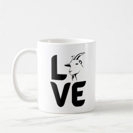 Taza De Café Amor por la cabra como O