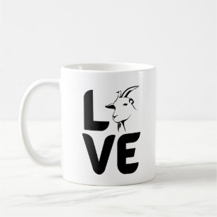 Taza De Café Amor por la cabra como O