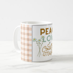 Taza De Café Amor por la paz y música country